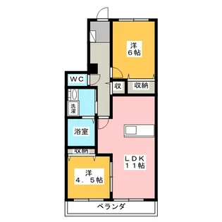 シュプール小泉【1階】の間取り