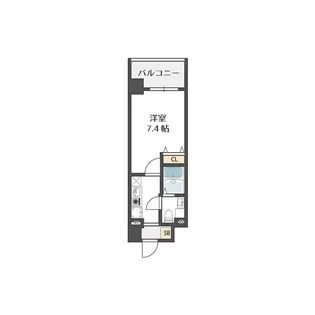 ベルトピア門口【3階】の間取り