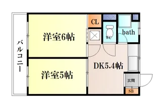ミハルマンション【2階】の間取り