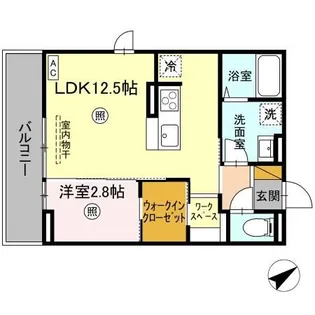 ラピス・ブルー【3階】の間取り