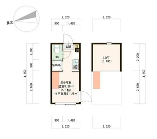 ラ メゾン ミール【2階】の間取り