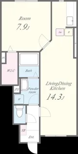 クレールb【1階】の間取り