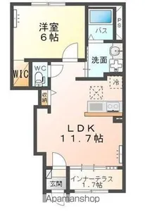 CALM GENTLEII【1階】の間取り