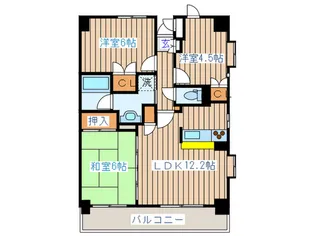 東仙台五番館【1階】の間取り