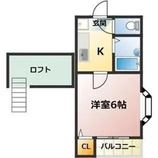 愛知県名古屋市守山区西新【アパート】の間取り