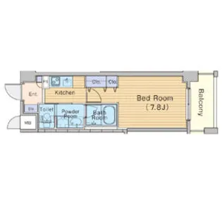 KDXレジデンス豊中南【10階】の間取り