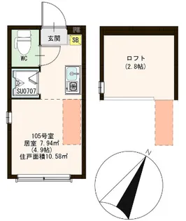 プランドール西荻【1階】の間取り