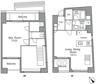 レジディア恵比寿南の間取り
