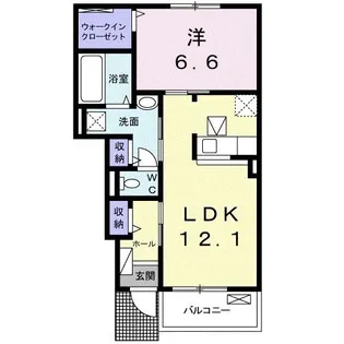 ベンティII【1階】の間取り