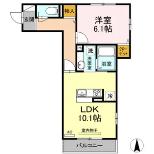 メゾンベール【3階】の間取り