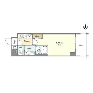 東京都大田区西蒲田7【マンション】の間取り
