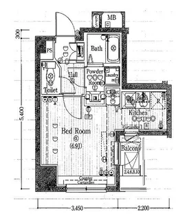 アヴァンツァーレ元町【5階】の間取り