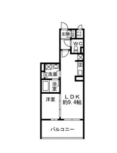 クリオ元浅草【7階】の間取り
