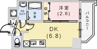 セレニテ兵庫エクラ【6階】の間取り