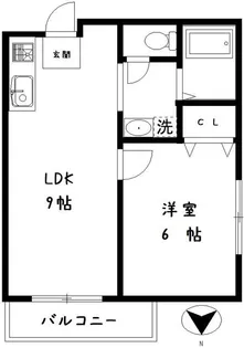レバランス畑口【3階】の間取り