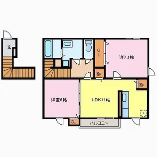 グラース アルモニー【2階】の間取り