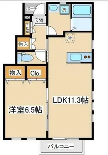 カーサフレスコ【1階】の間取り