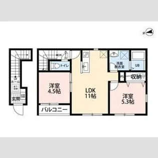 リーブルファイン幸手駅III【2階】の間取り