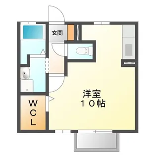 エクセレント【1階】の間取り