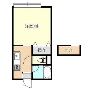 ヒロー21A【2階】の間取り