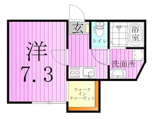 ピークヴィレ青井【1階】の間取り