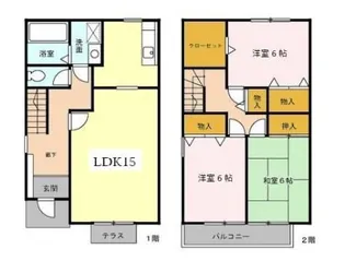 ロイヤルガーデン 壱~七番館の間取り