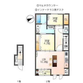 セ シュエット【2階】の間取り