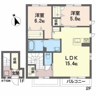 シャーメゾン南光台南【2階】の間取り