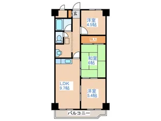 マンションブリッチ【3階】の間取り