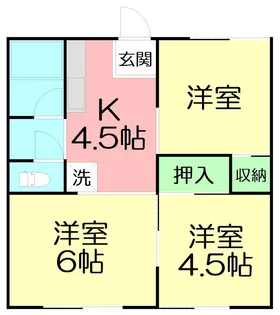 京和ハイツ【2階】の間取り