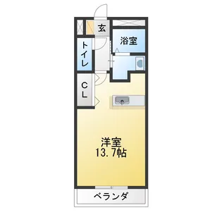 ヤングウィング【1階】の間取り