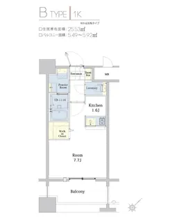 エンクレスト博多駅東II【7階】の間取り