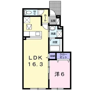 サン セレステ【1階】の間取り