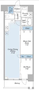 グランカーサ両国ヴェルデ【4階】の間取り