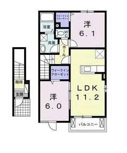 ユニゾン ガーデン II【2階】の間取り