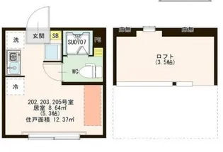 ハーモニーテラス上石神井III【2階】の間取り