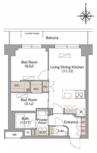 ヴェール・クレール武蔵小杉【3階】の間取り