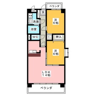 カーサグラニーレ【2階】の間取り