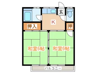 塚原ハイツ【2階】の間取り