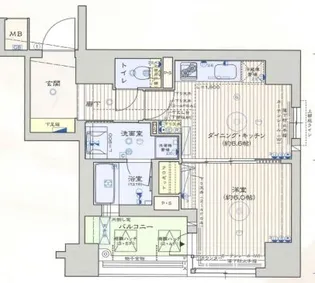 クリスタルグランツ西大路三条【4階】の間取り