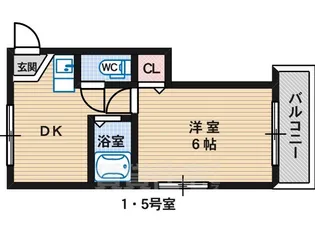 シャトル市大前【1階】の間取り