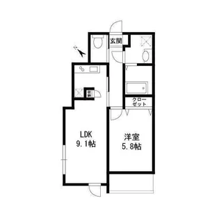 CALME【3階】の間取り