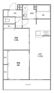 アルページュ久我山【2階】の間取り