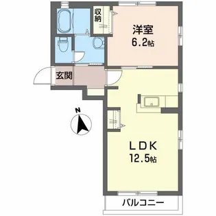ディアス国見町【2階】の間取り