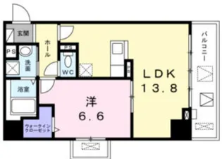ムーンヒルズ大阪【11階】の間取り