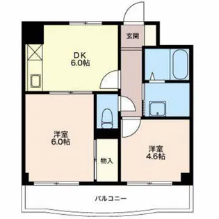 メゾンラポール【2階】の間取り