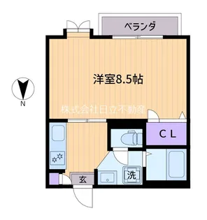 サニーハイツ【1階】の間取り