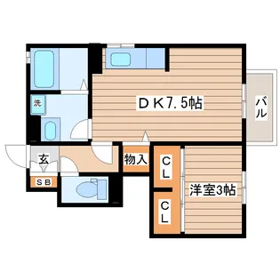 ティートリー旭ヶ丘【1階】の間取り