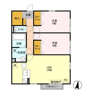 ココアスクエア【1階】の間取り