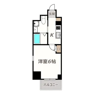 Live Casa 田辺【6階】の間取り